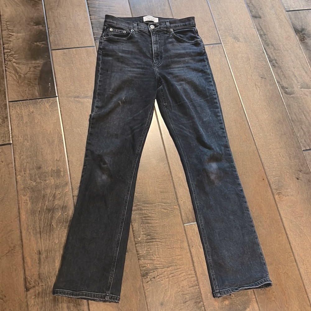 GUC Reformation dark gray Roxy stretchy jeans in Avalon Destroyed wash size 28